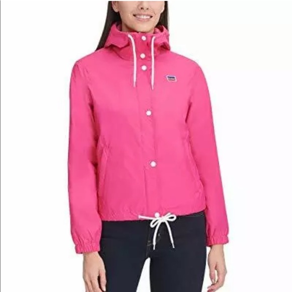 NWT Levi's Women's Retro Hooded Track Jacket Sz M - Picture 1 of 11